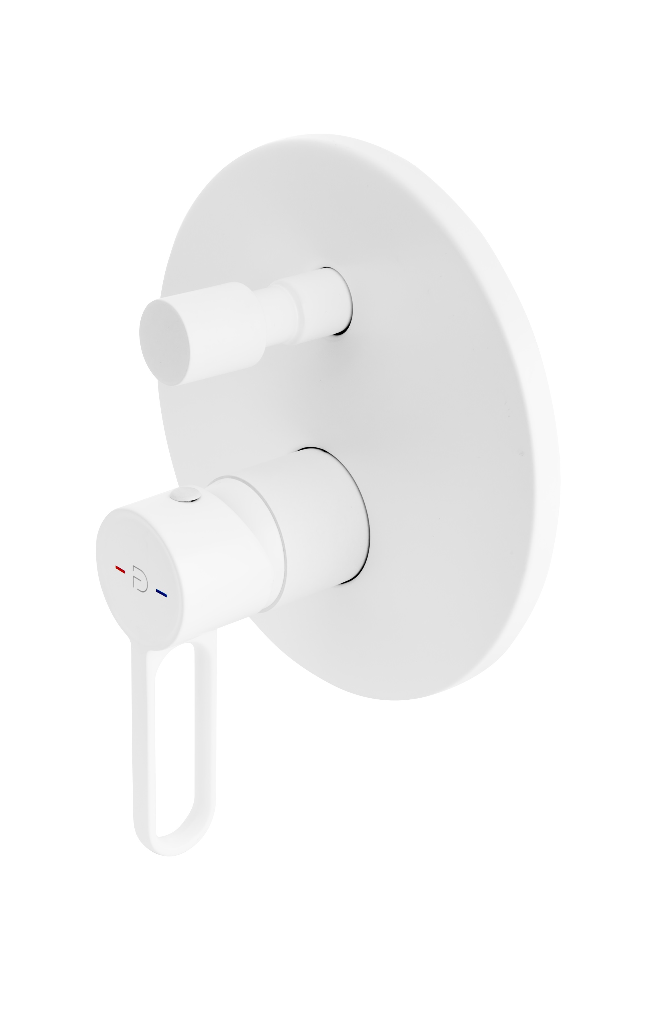 FDesign Zaffiro grifo de bañera y ducha empotrado blanco FD1-ZFR-7P-33