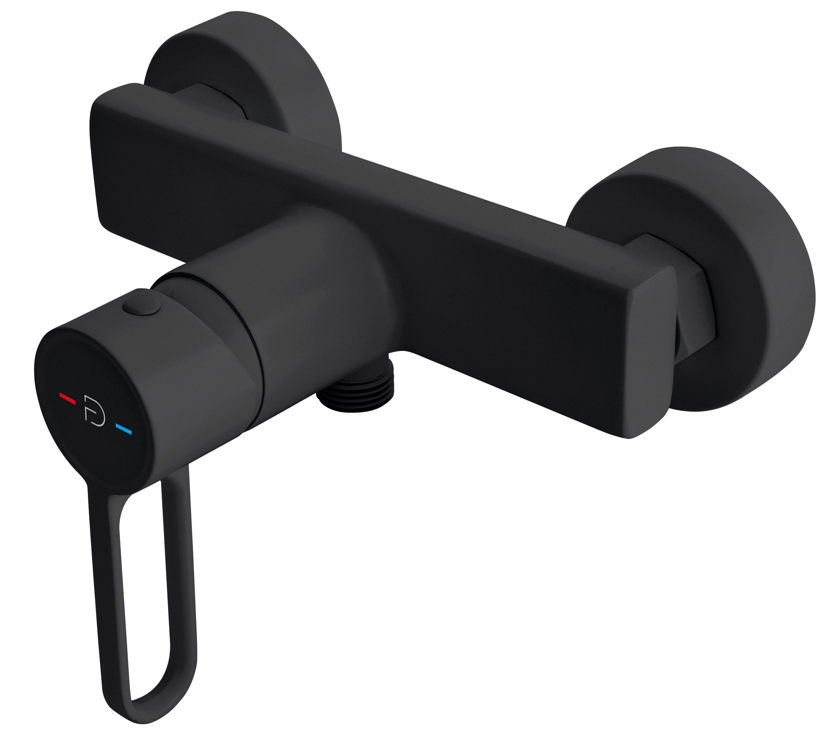 FDesign Zaffiro grifo para ducha a pared negro FD1-ZFR-7-22