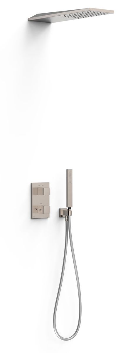 Tres Therm-Box conjunto de ducha empotrado con termostato con rociador con efecto lluvia || 20225055AC