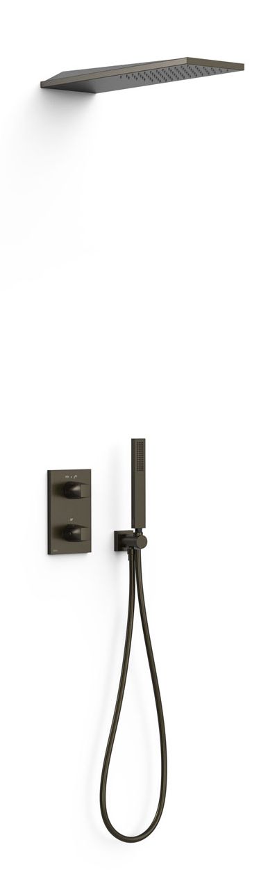 Tres Therm-Box conjunto de ducha empotrado con termostato con rociador con efecto lluvia || 21125005KMB