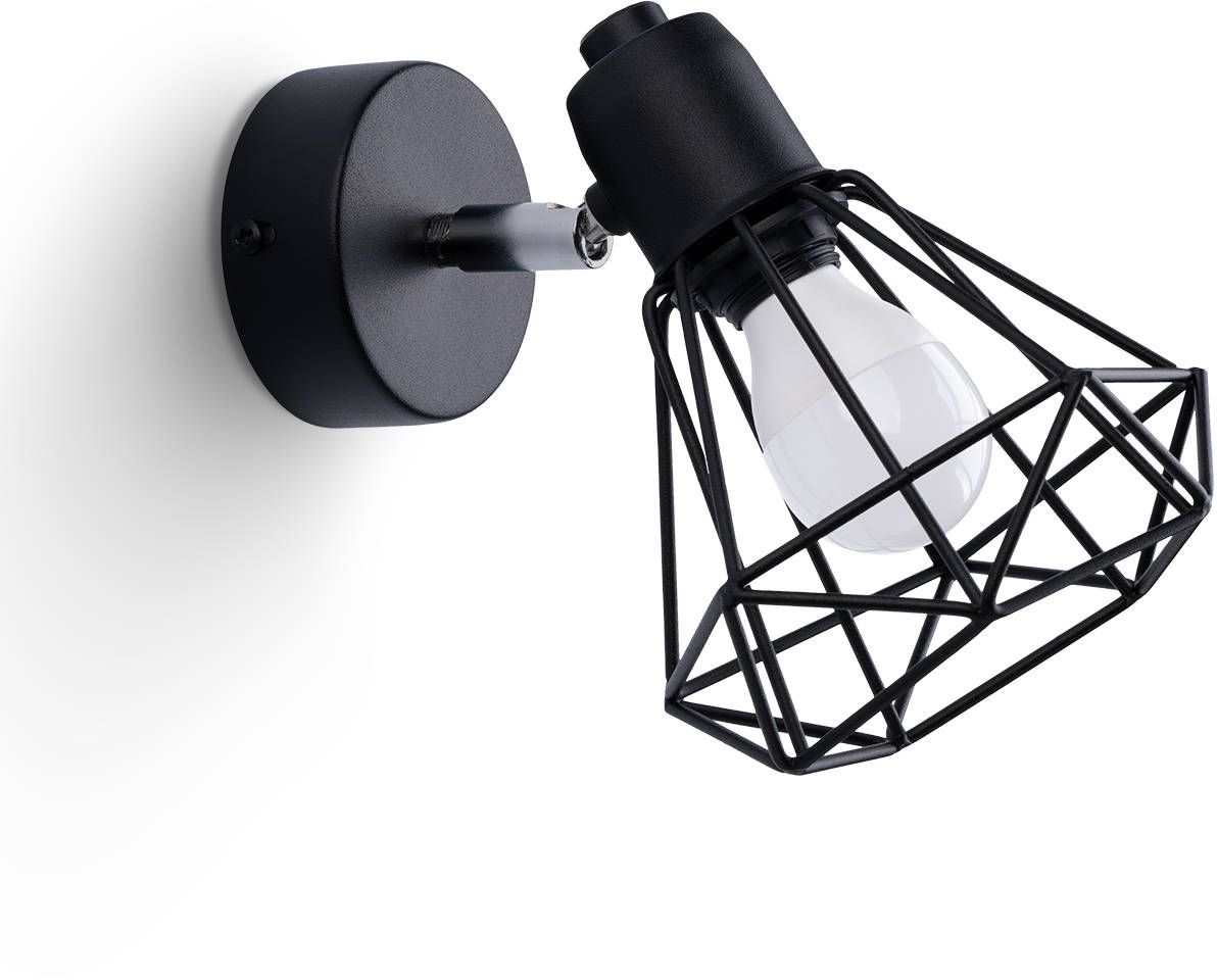 Sollux Lighting Artemis lámpara de pared 1x40 W negro SL.1105