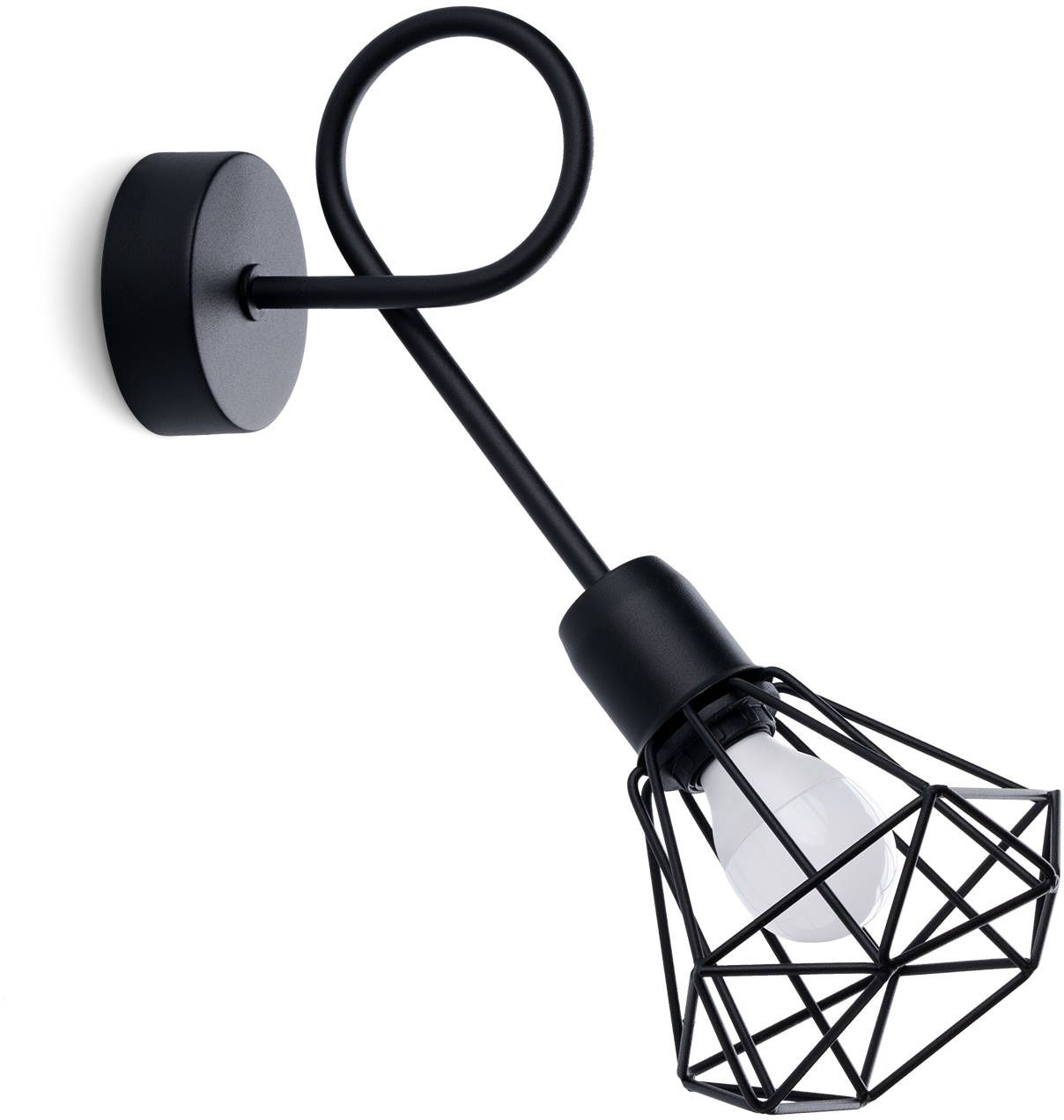 Sollux Lighting Artemis lámpara de pared 1x12 W negro SL.1108