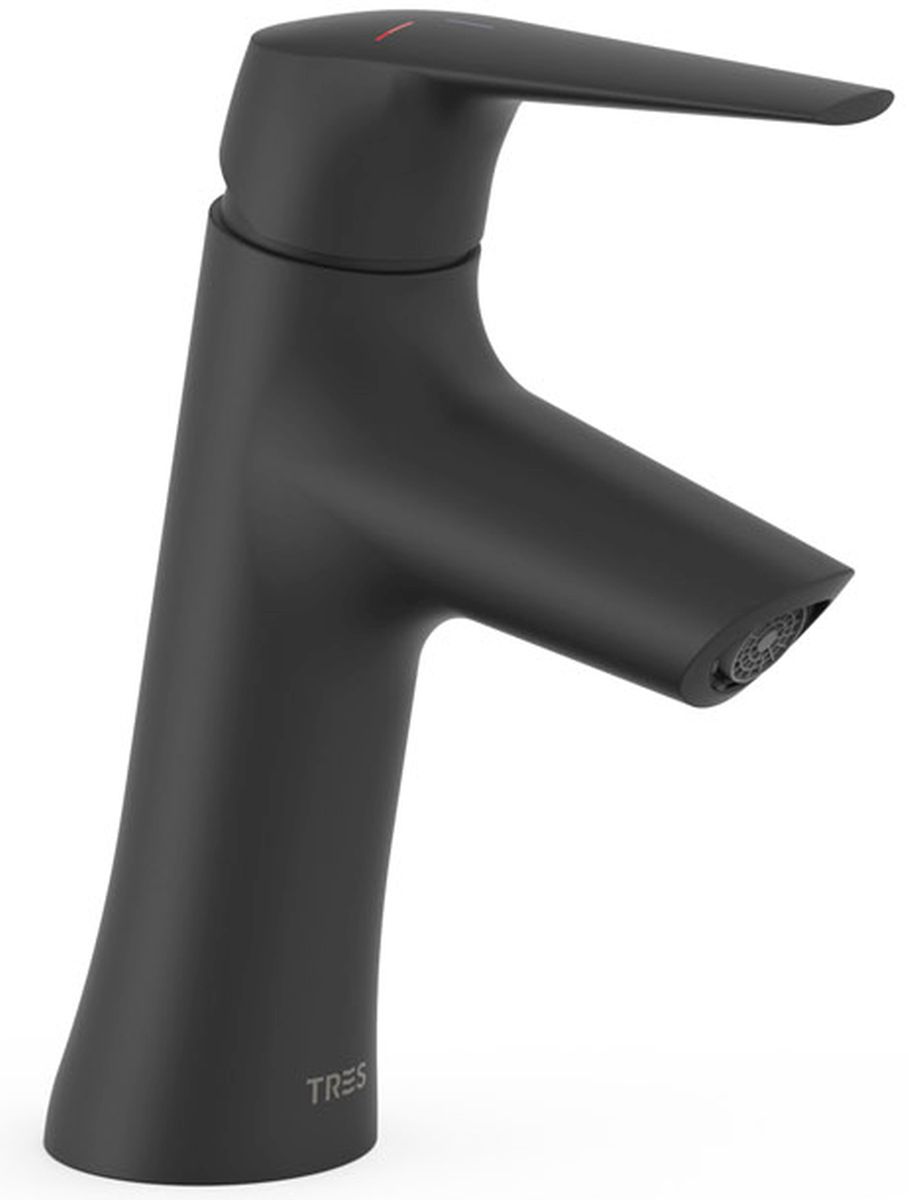 Tres Fuji grifo para lavabo de pie negro 28110402NM