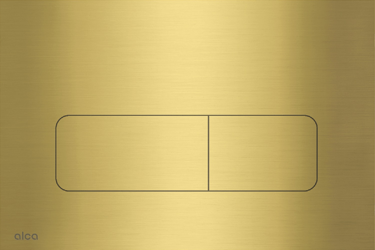 Alca Flat botón de descarga para WC oro MOON-BRASS