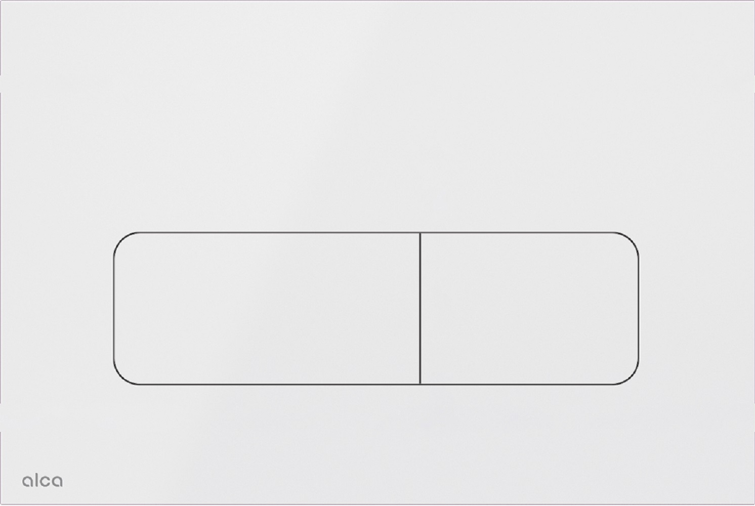 Alca Flat botón de descarga para WC blanco MOON-WHITE