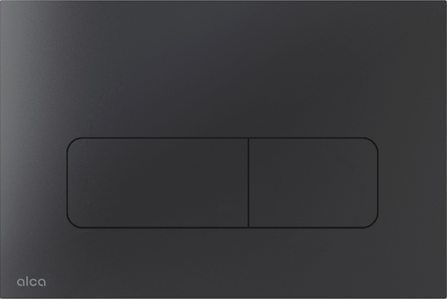 Alca Flat botón de descarga para WC negro MOON-BLACK