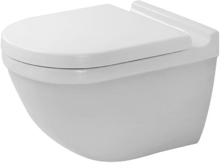 Duravit Starck 3 taza de inodoro suspendido sin reborde blanco 2527092000