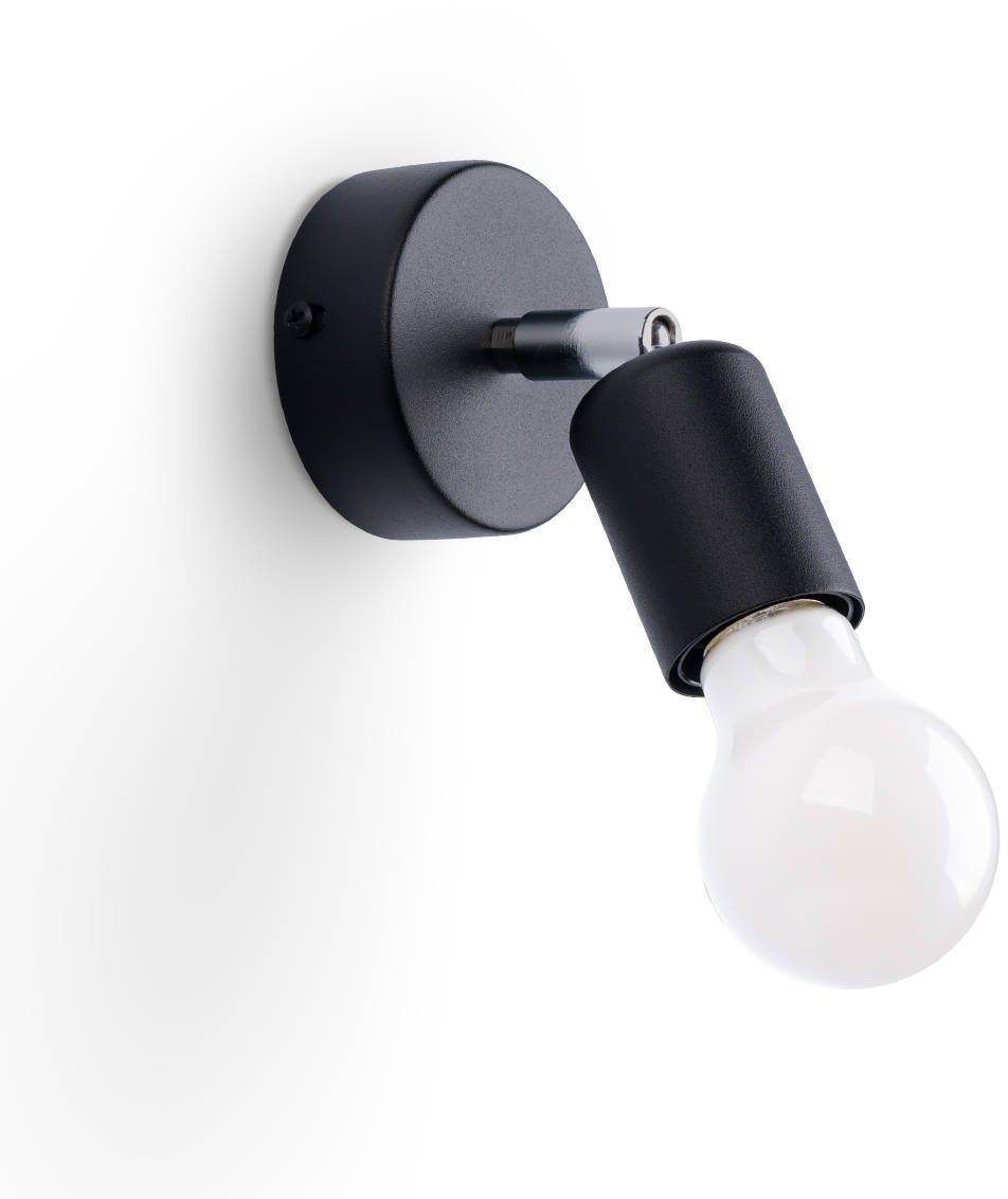 Sollux Lighting Fornes lámpara de pared 1x60 W negro SL.1120