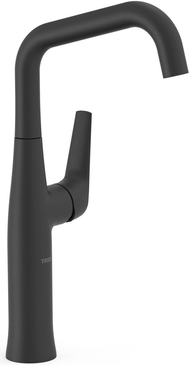 Tres Fuji grifo para lavabo de pie negro 28164701NM