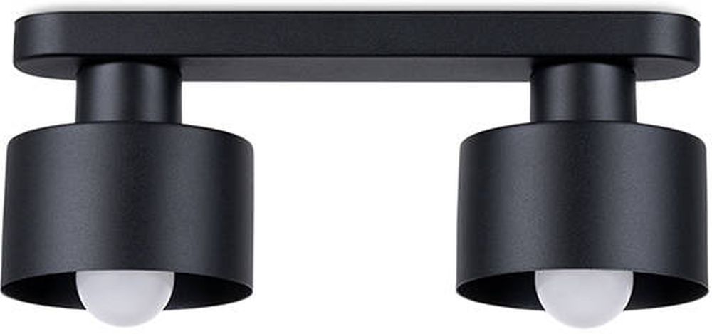 Sollux Lighting Savara lámpara de techo 2x60 W negro SL.1130
