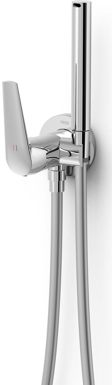 Tres Fuji grifo de bidé con rociador empotrado cromo 28112301