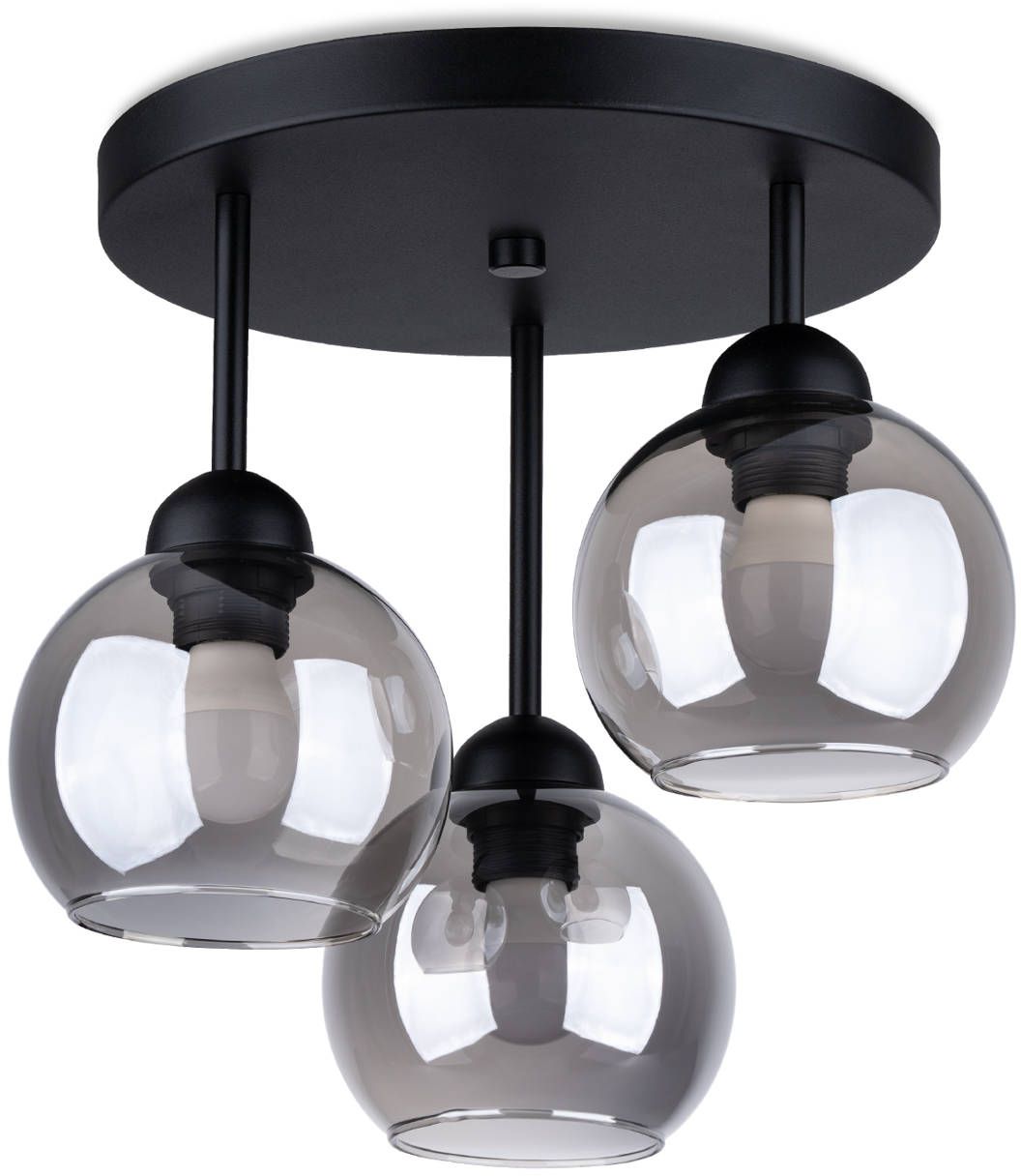 Sollux Lighting Alino lámpara de techo 1x60 W negro SL1140