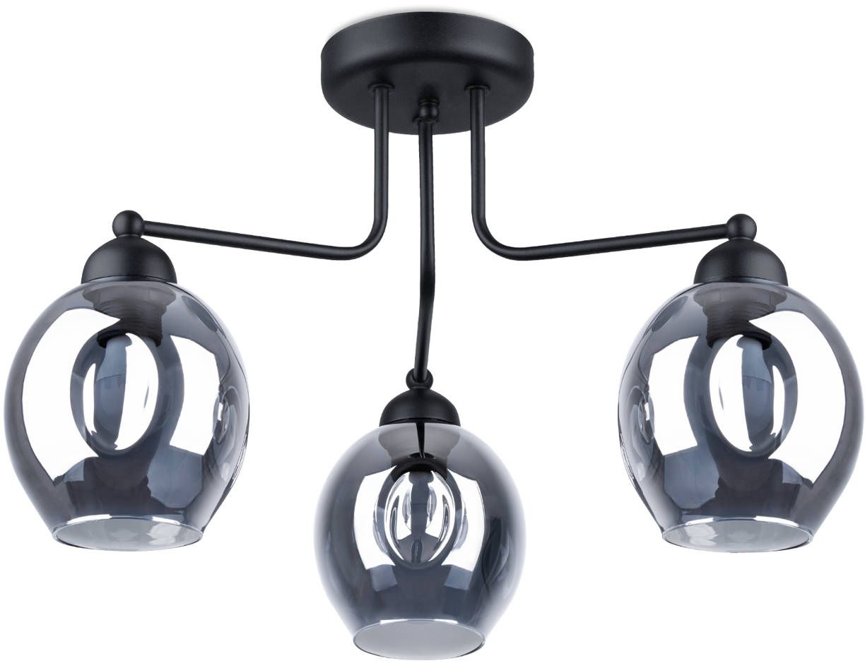 Sollux Lighting Fillan lámpara de techo 3x60 W negro SL.1144