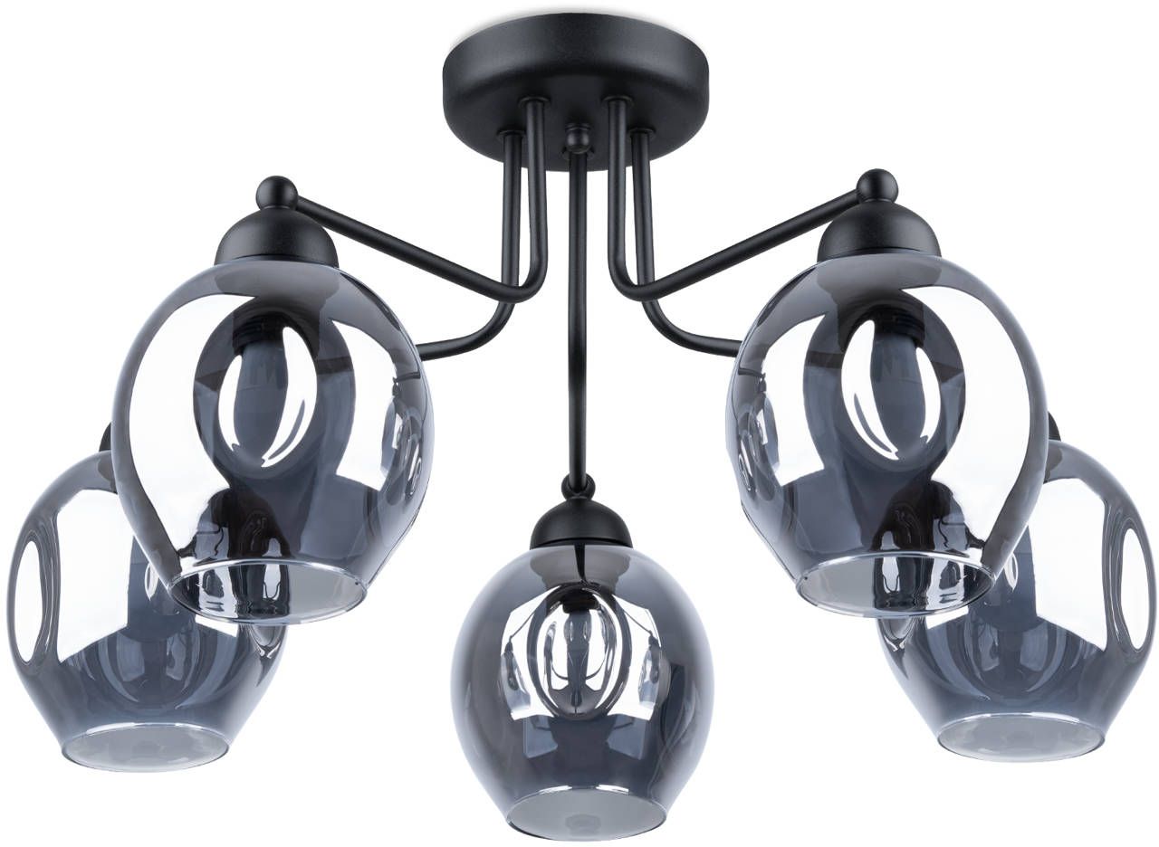 Sollux Lighting Fillan lámpara de techo 5x60 W negro SL.1145