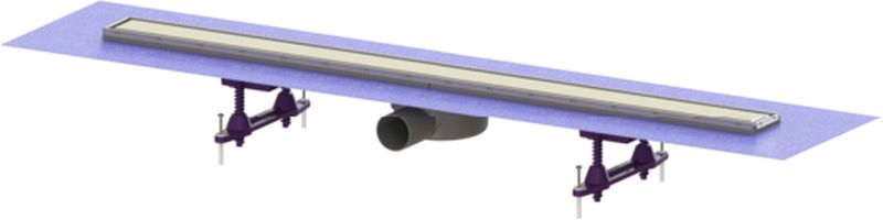 Kessel Linearis Compact desagüe de ducha 95 cm acero 45600.65M