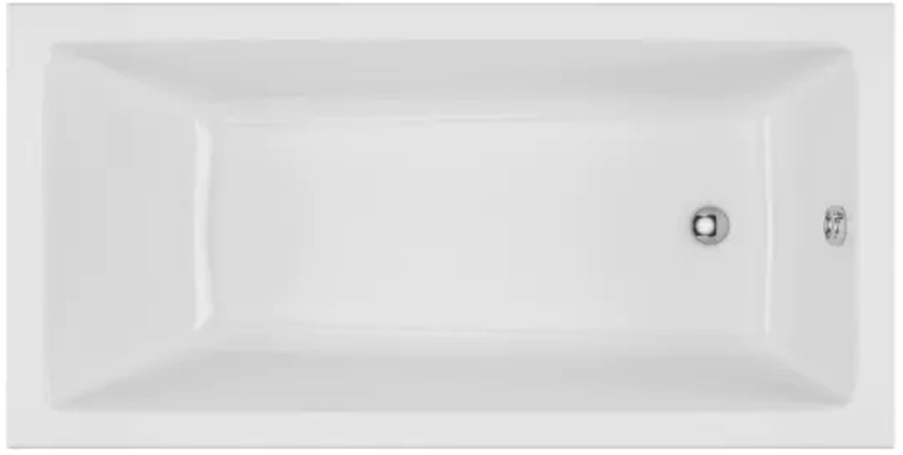 Excellent Wave bañera rectangular slim 119.5x70 cm blanco WAEX.WAV12WHS