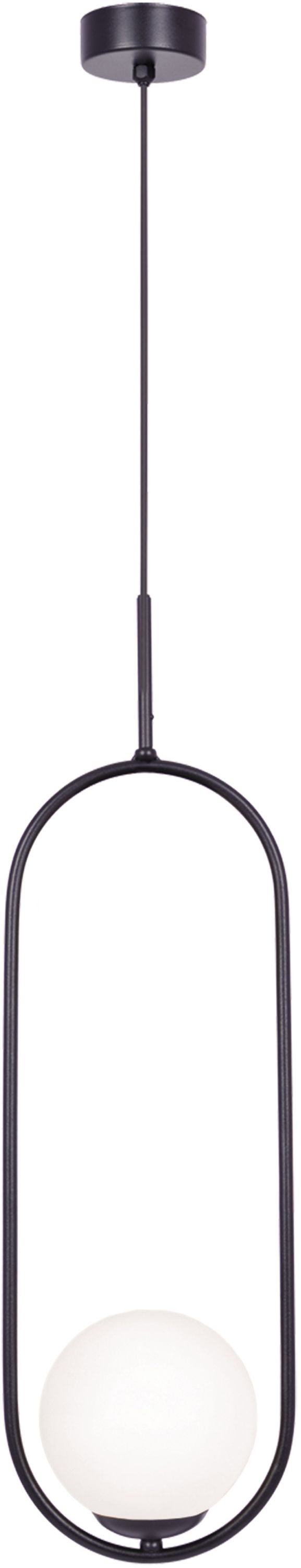 Kaja Parva lámpara colgante 1x40 W negro-leche K-5100