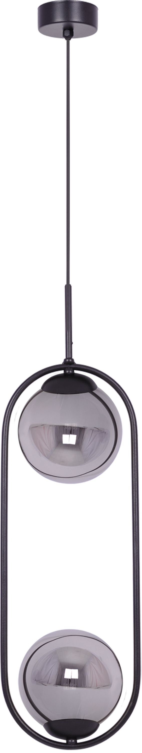 Kaja Davos lámpara colgante 2x40 W negro-grafito K-5111