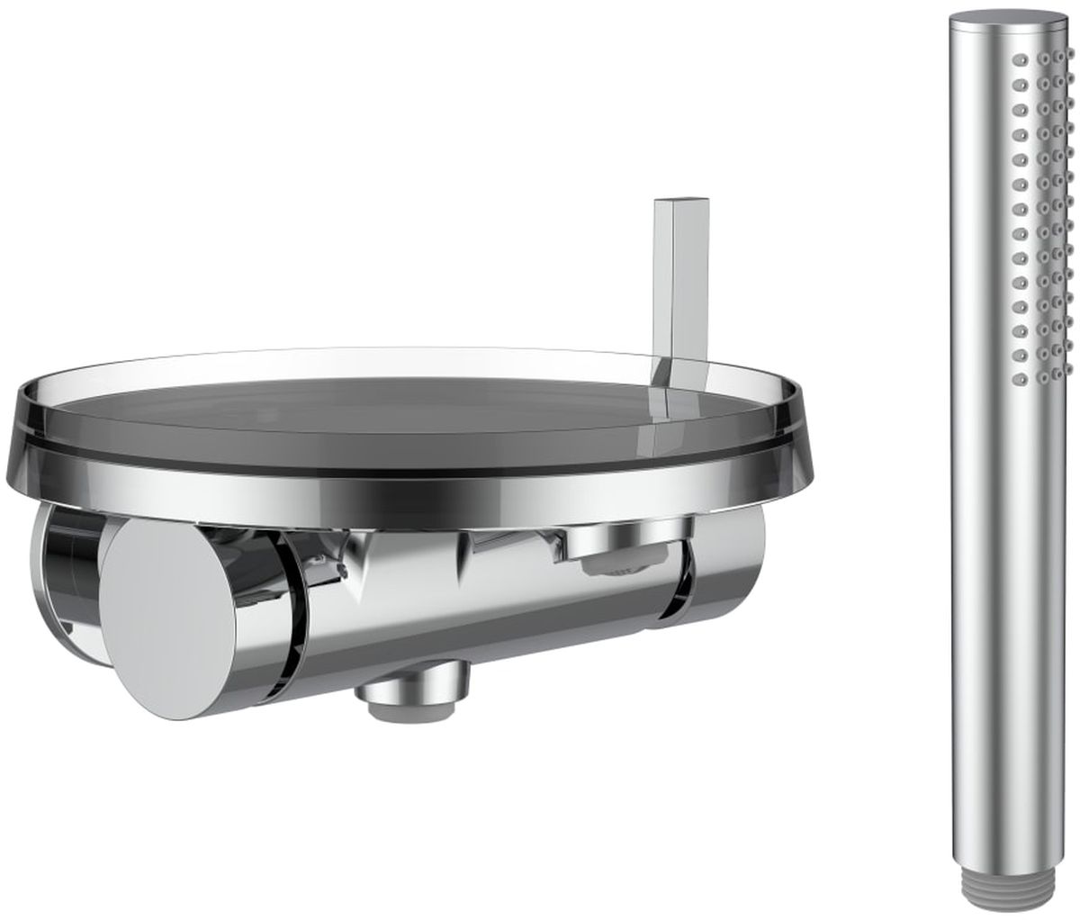 Laufen Kartell grifo de bañera y ducha empotrado cromo H3213390041411