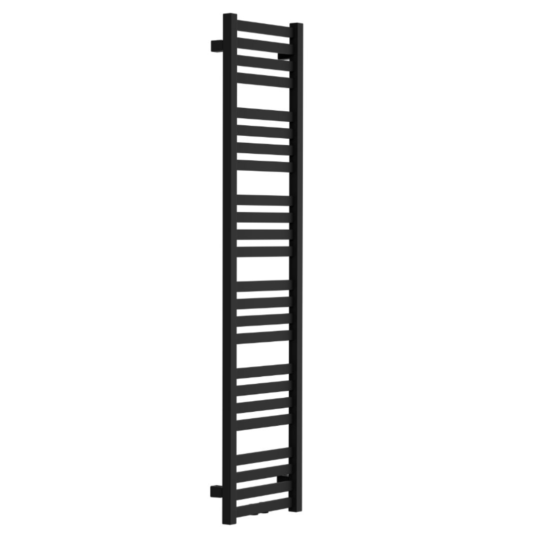 Excellent Horos radiador de baño toallero 146x35 cm negro GREX.HO146.35.BL