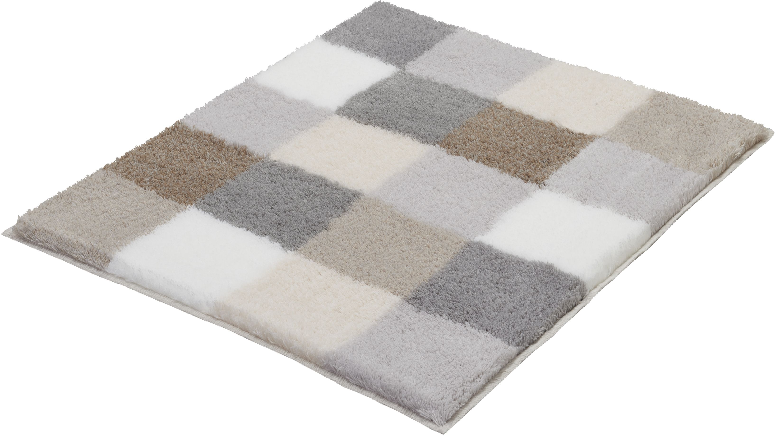 Kleine Wolke Caro alfombrilla para baño 65x55 cm rectangular gris-beige 5426287539