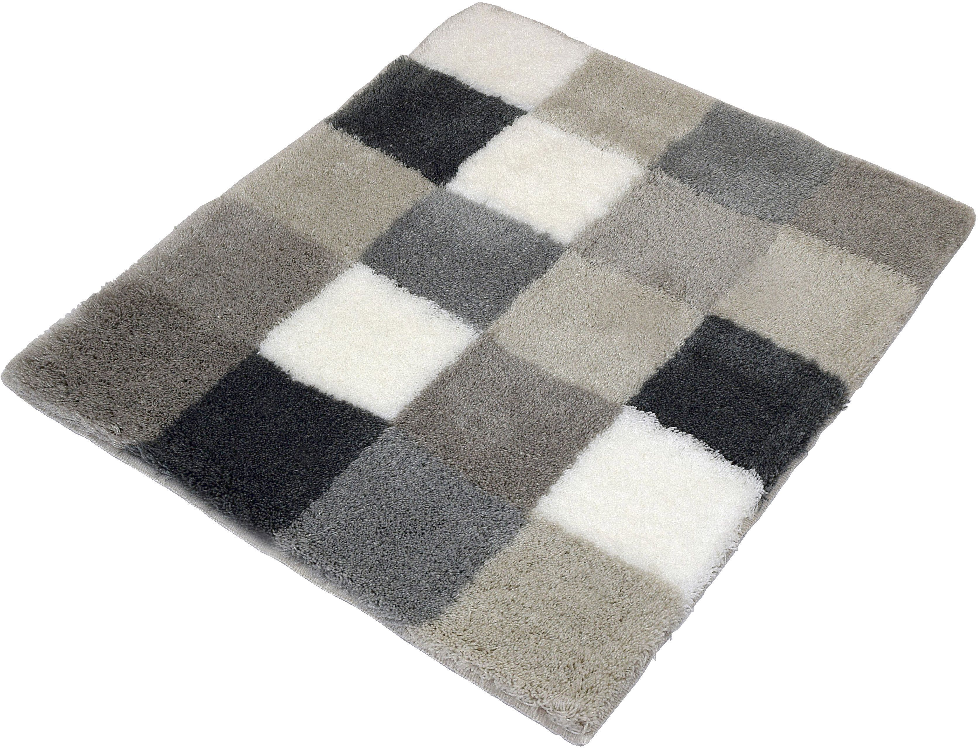 Kleine Wolke Caro alfombrilla para baño 65x55 cm rectangular gris 5426179539