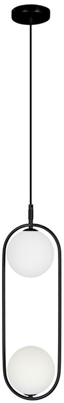 Candellux Cordel lámpara colgante 2x28 W blanco-negro 32-10155