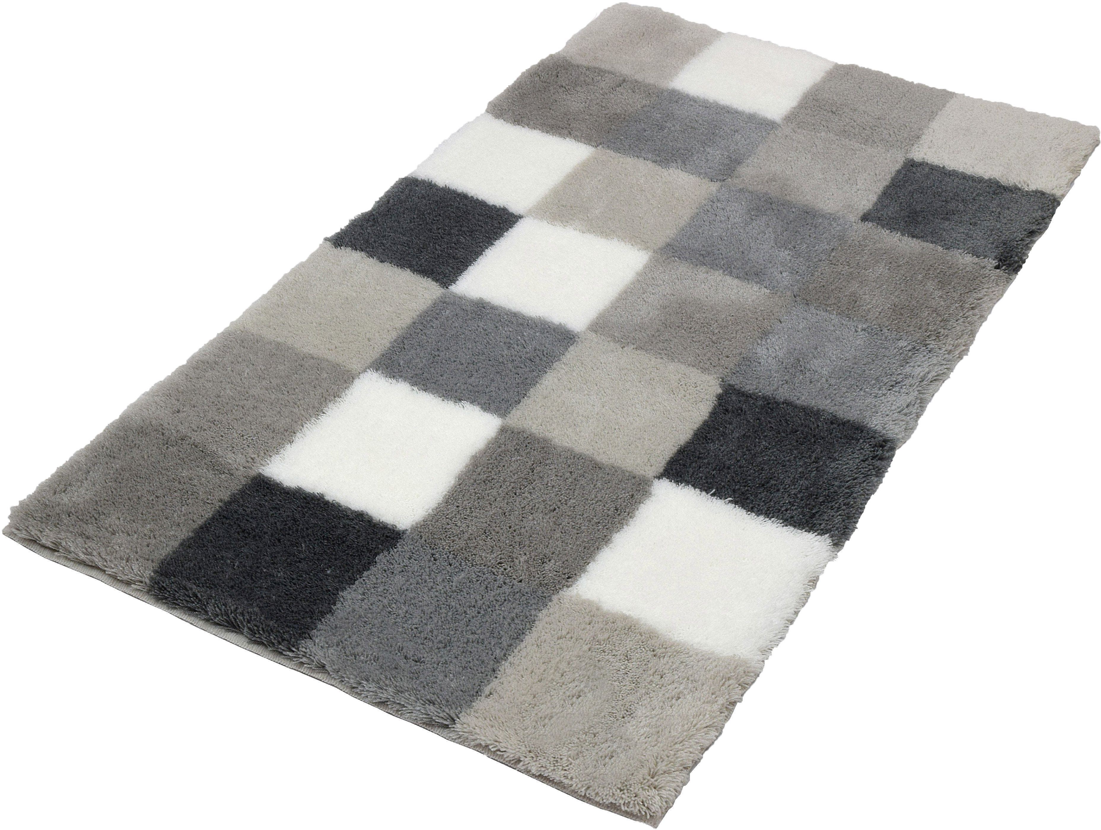 Kleine Wolke Caro alfombrilla para baño 150x85 cm rectangular gris 5426179453