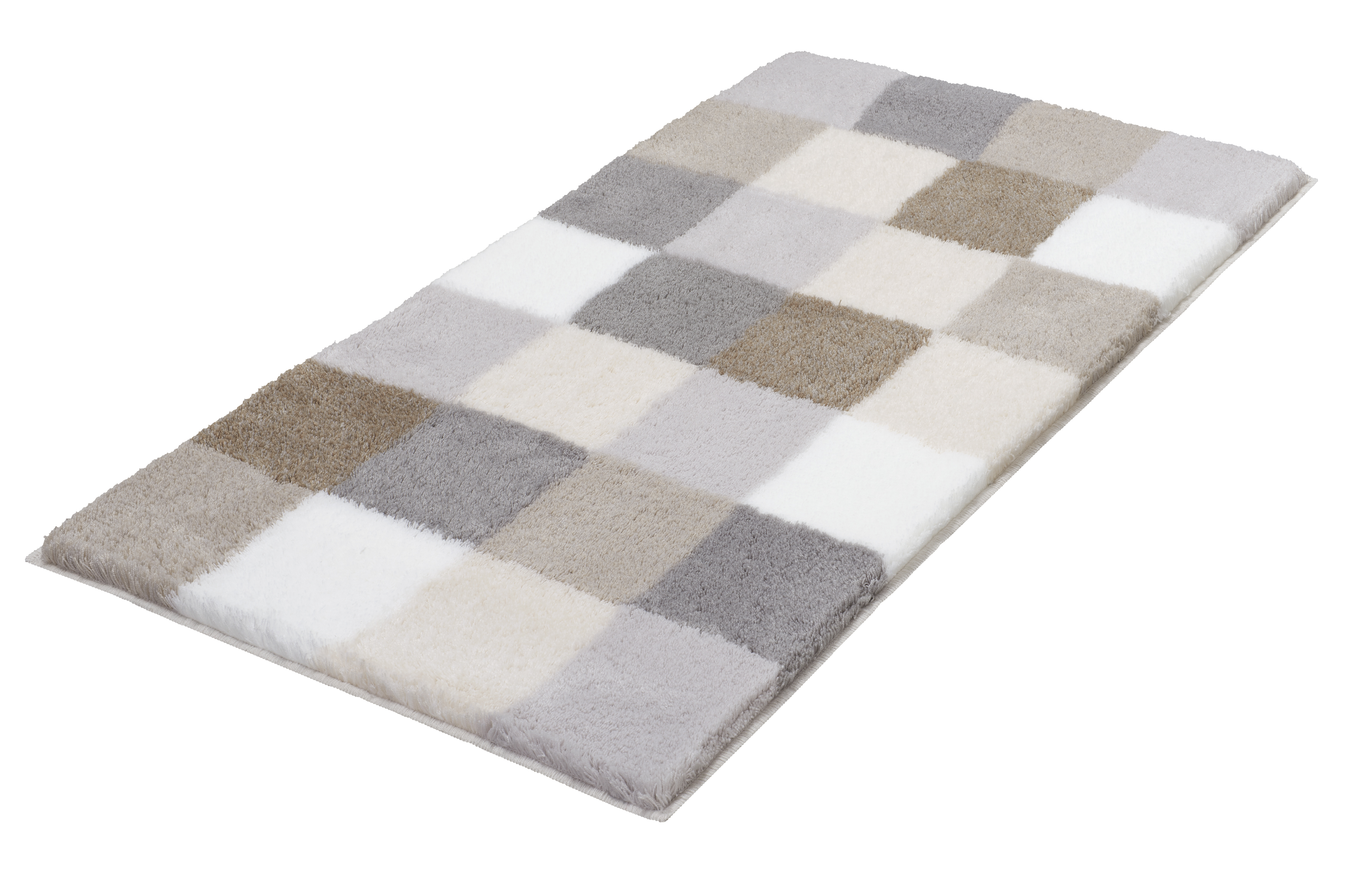 Kleine Wolke Caro alfombrilla para baño 105x60 cm rectangular gris-beige 5426287382