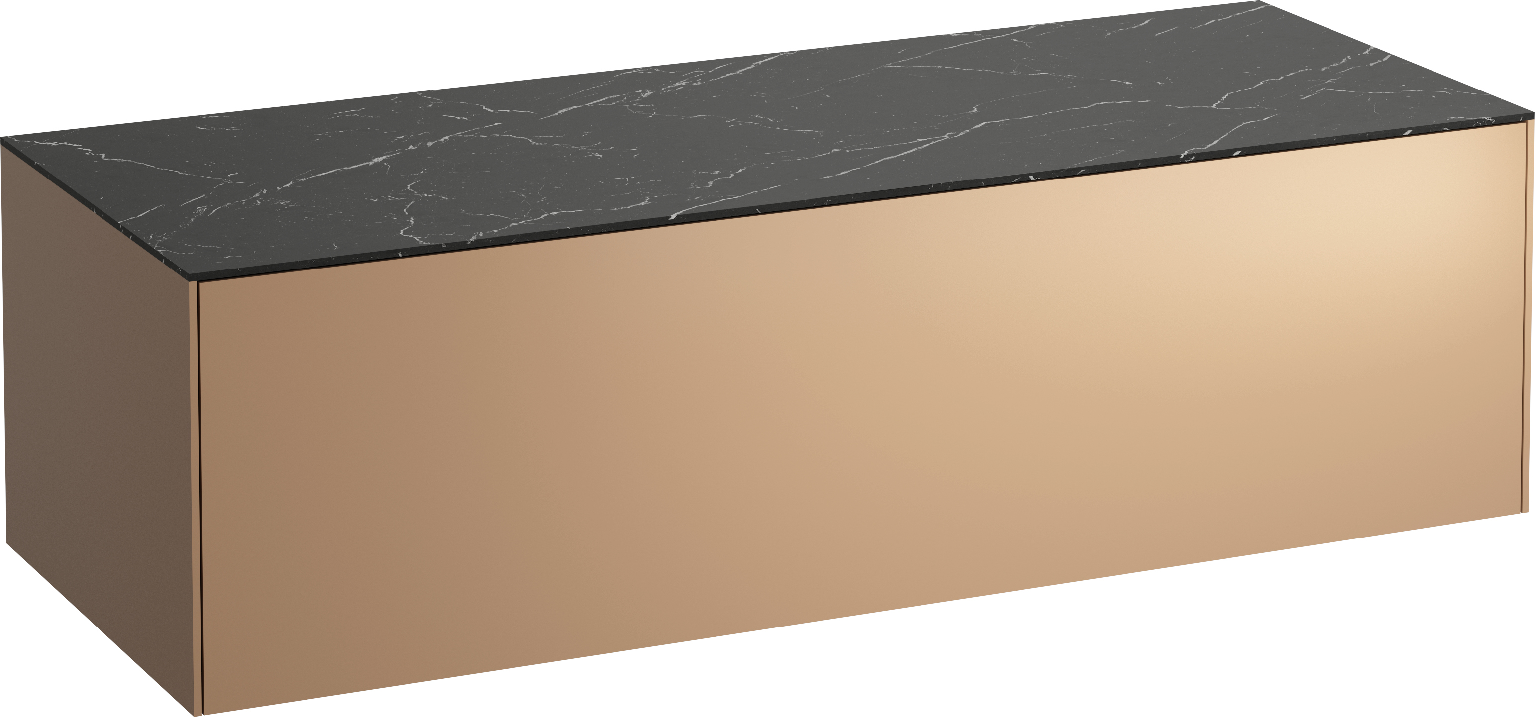 Laufen Sonar armario con encimera 117.5x45.5x34 cm suspendido, para lavabo negro-cobre H4054200341411