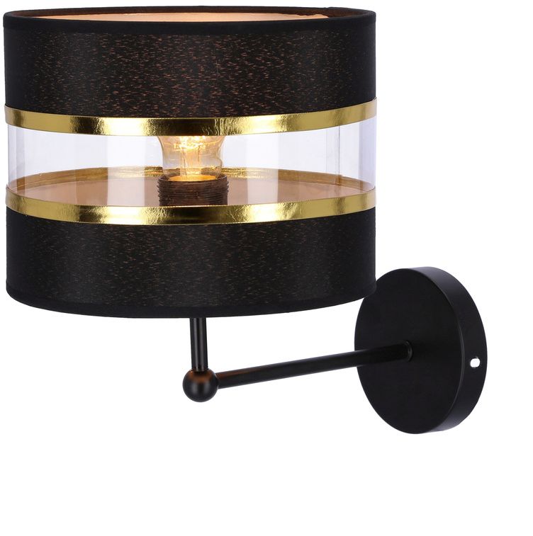 Candellux Andy lámpara de pared 1x40 W negro-oro 21-06134