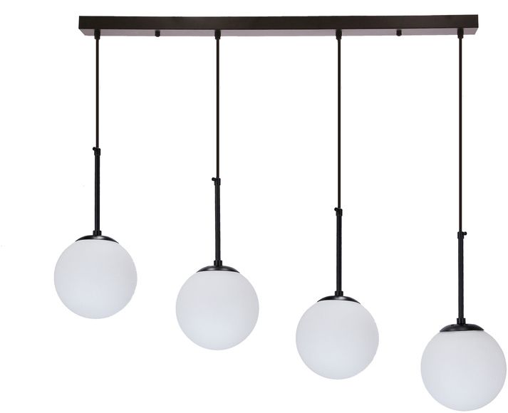 Candellux Pompei lámpara colgante 4x40 W blanco-negro 34-09630