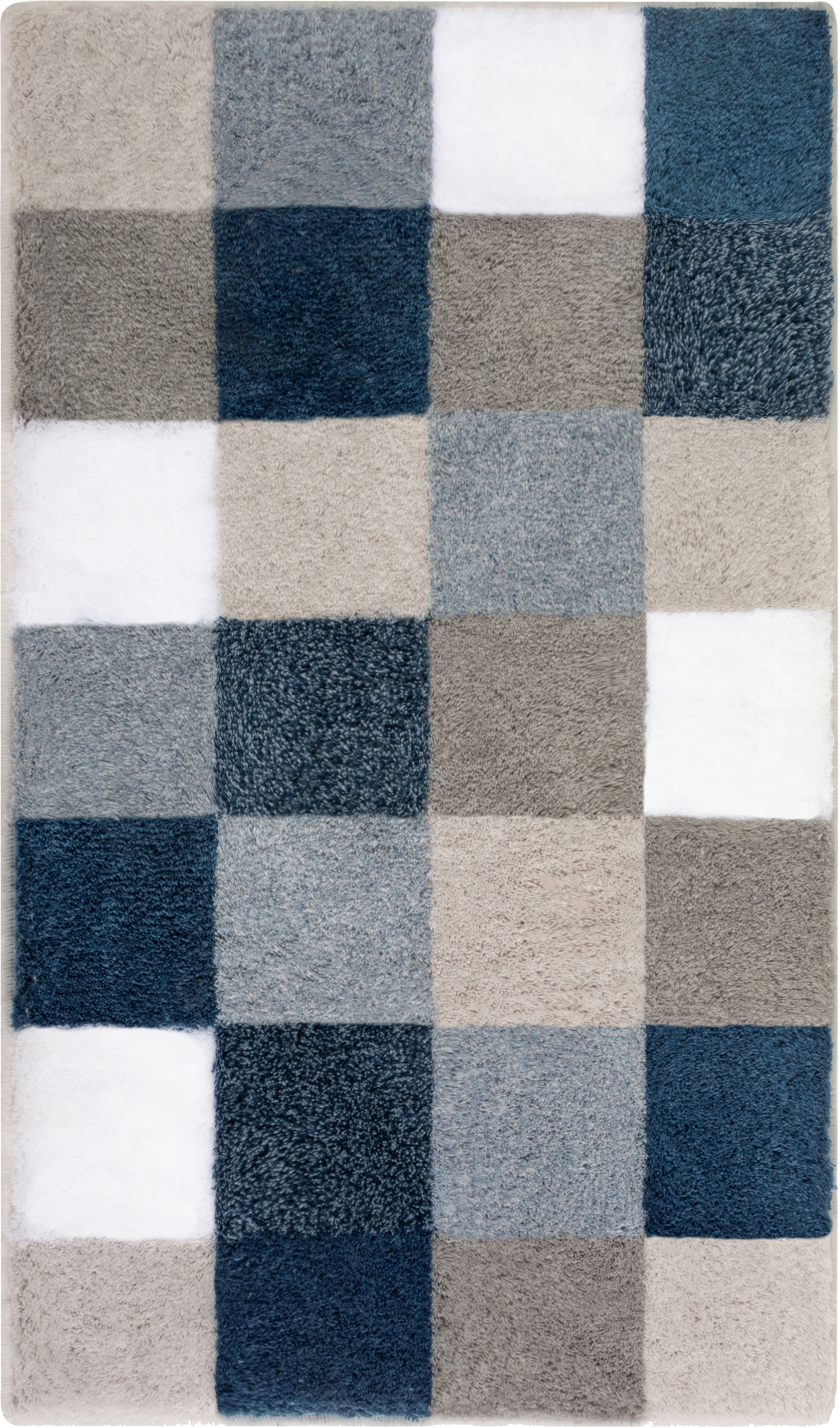 Kleine Wolke Caro alfombrilla para baño 120x70 cm rectangular blanco-gris-beige-marrón-negro-mezcla de colores 5426783225