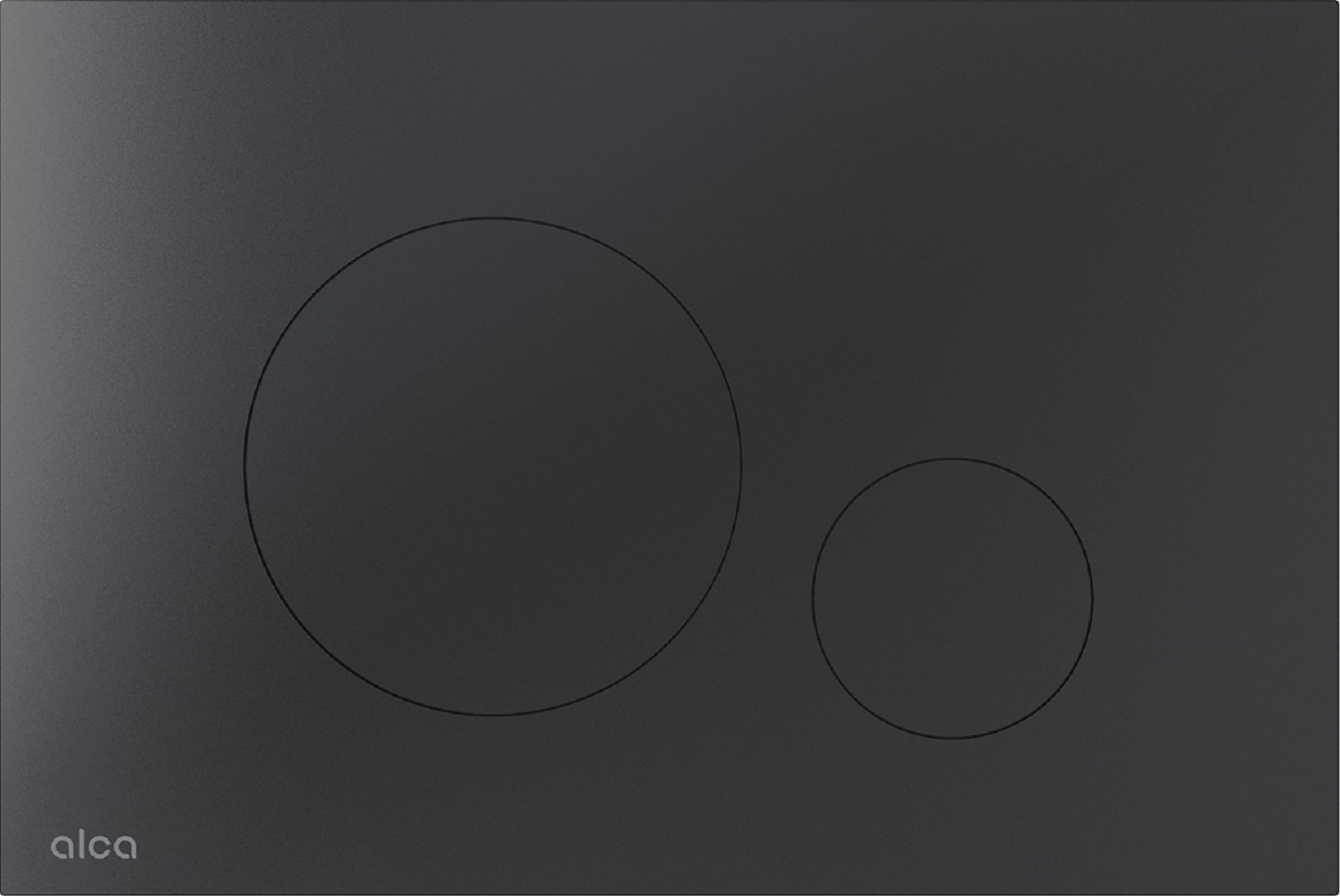 Alca Flat botón de descarga para WC negro TURN-BLACK