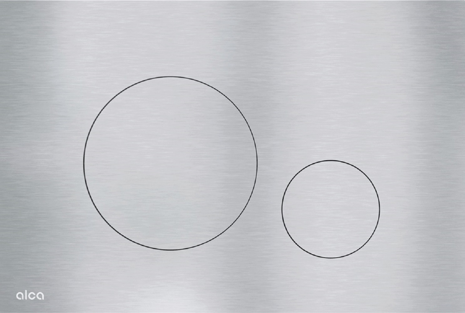 Alca Flat botón de descarga para WC acero TURN-ALUNOX