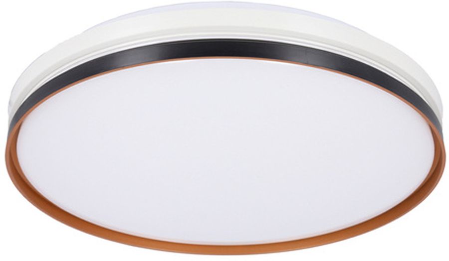 Candellux Montana plafón 1x24 W blanco-negro-oro 14-11329