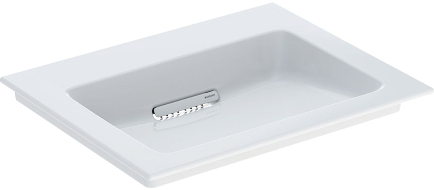 Geberit One lavabo 60x48 cm rectangular para mueble blanco 505.001.00.1