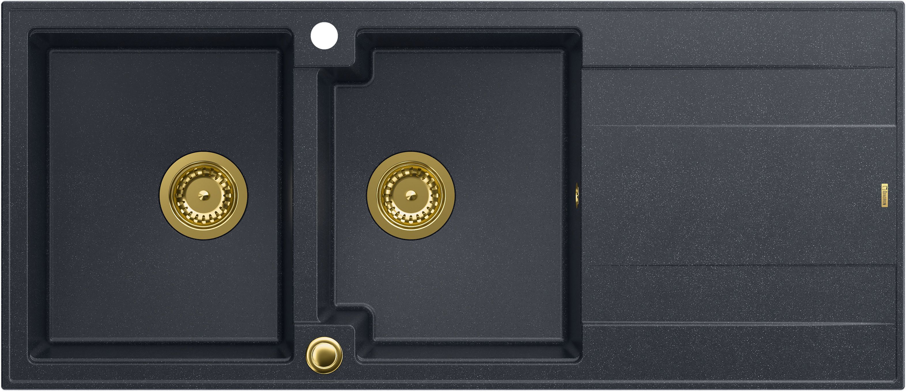 Quadron Evan fregadero graniteq 116x50 cm negro HQE11650U8_PVDG1_P2O