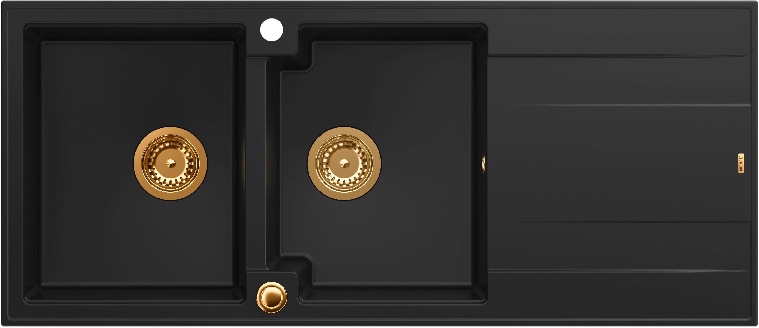 Quadron Evan fregadero graniteq 116x50 cm negro HQE11650U7_PVDC1_P2O