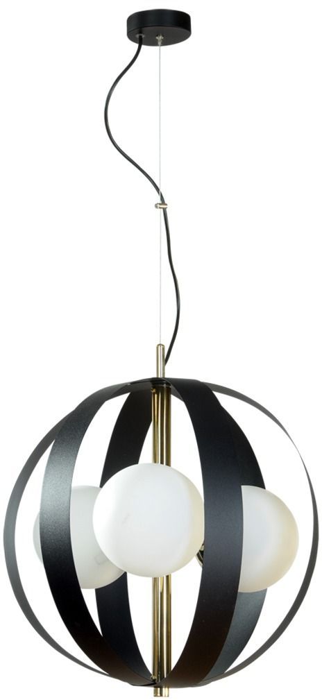 Zuma Line Nela lámpara colgante 3x40 W blanco-negro-oro 1137