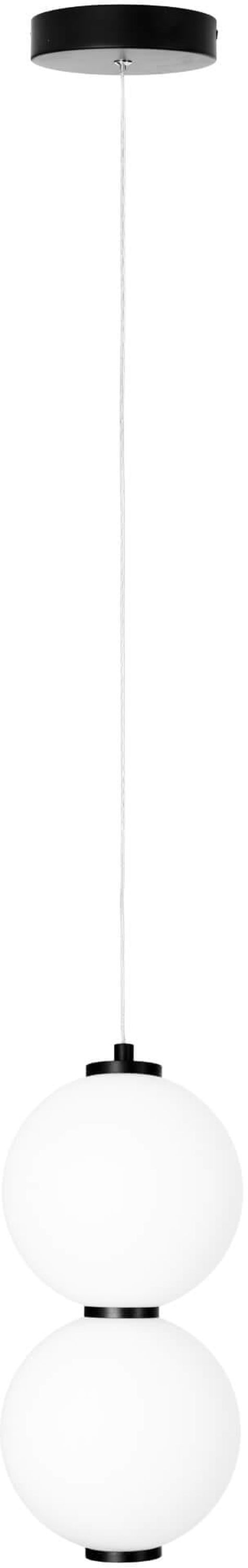 MaxLight Tama lámpara colgante 1x16 W negro-leche P0469