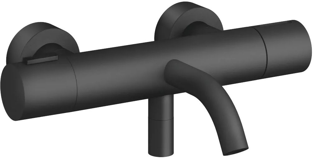 Dornbracht Meta grifo de bañera y ducha a pared con termostato negro 34201979-33