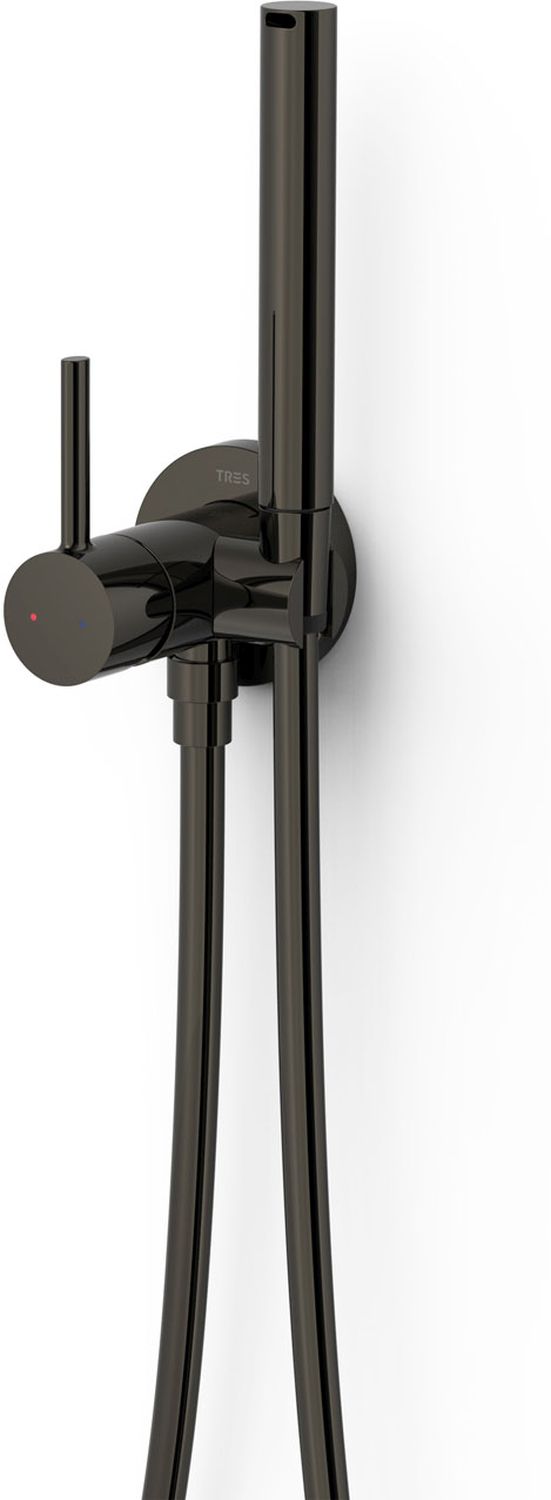 Tres Study Exclusive grifo para bidé empotrado negro 134123KM