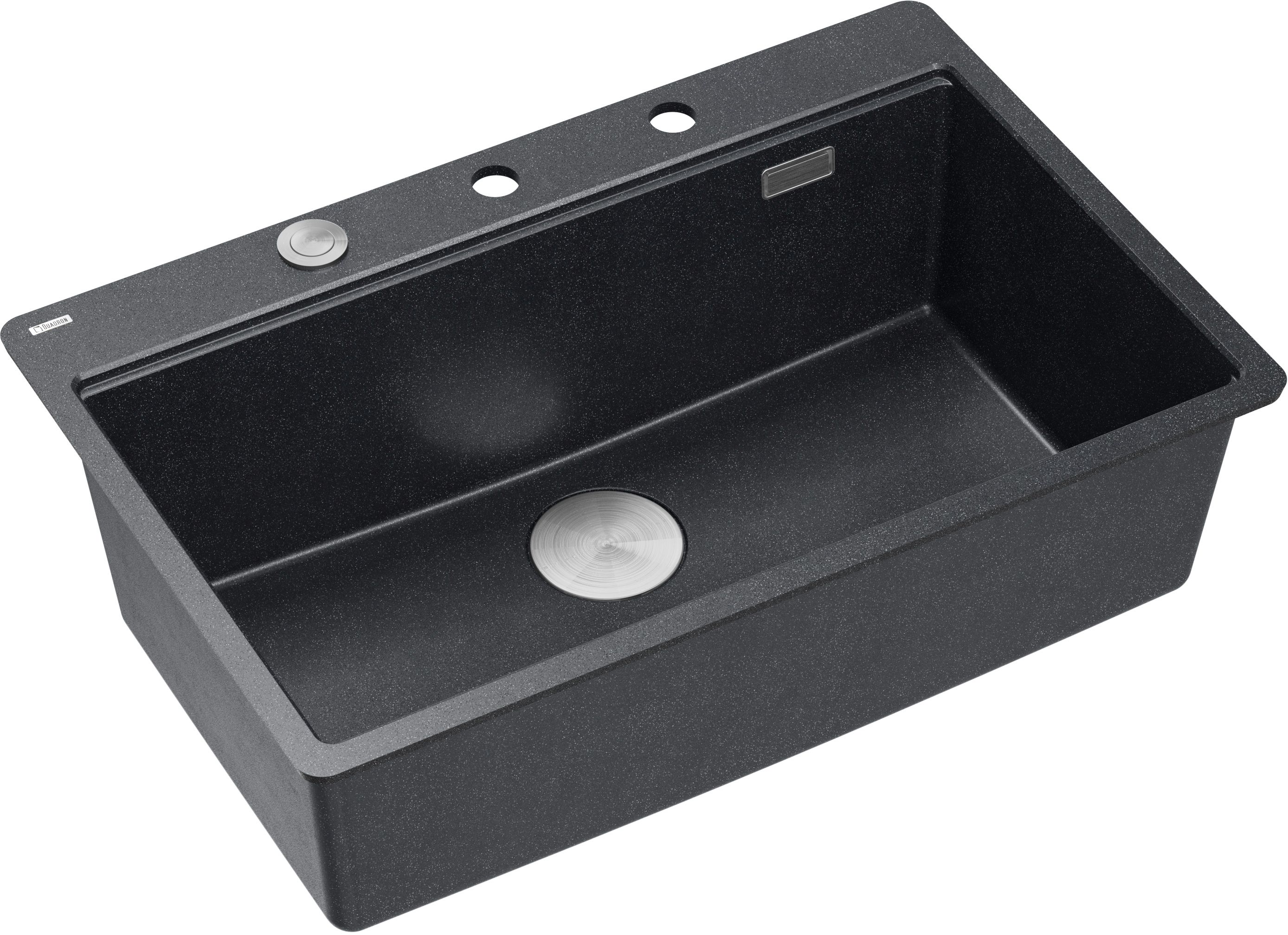 Quadron Marc fregadero graniteq 75x49 cm negro HQM7650U8_FM_BS