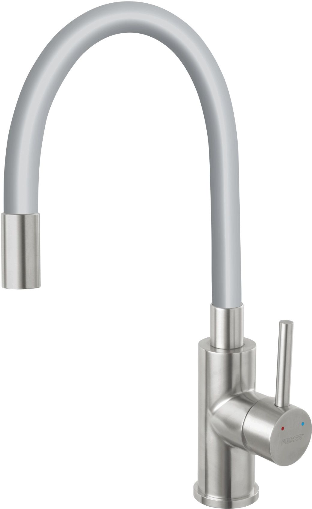 Ferro Zumba grifo de cocina de pie grafito/gris-acero inoxidable BZA4SSS