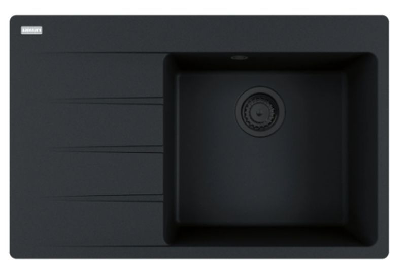 Franke Centro fregadero de granito 78x50 cm negro 114.0693.564