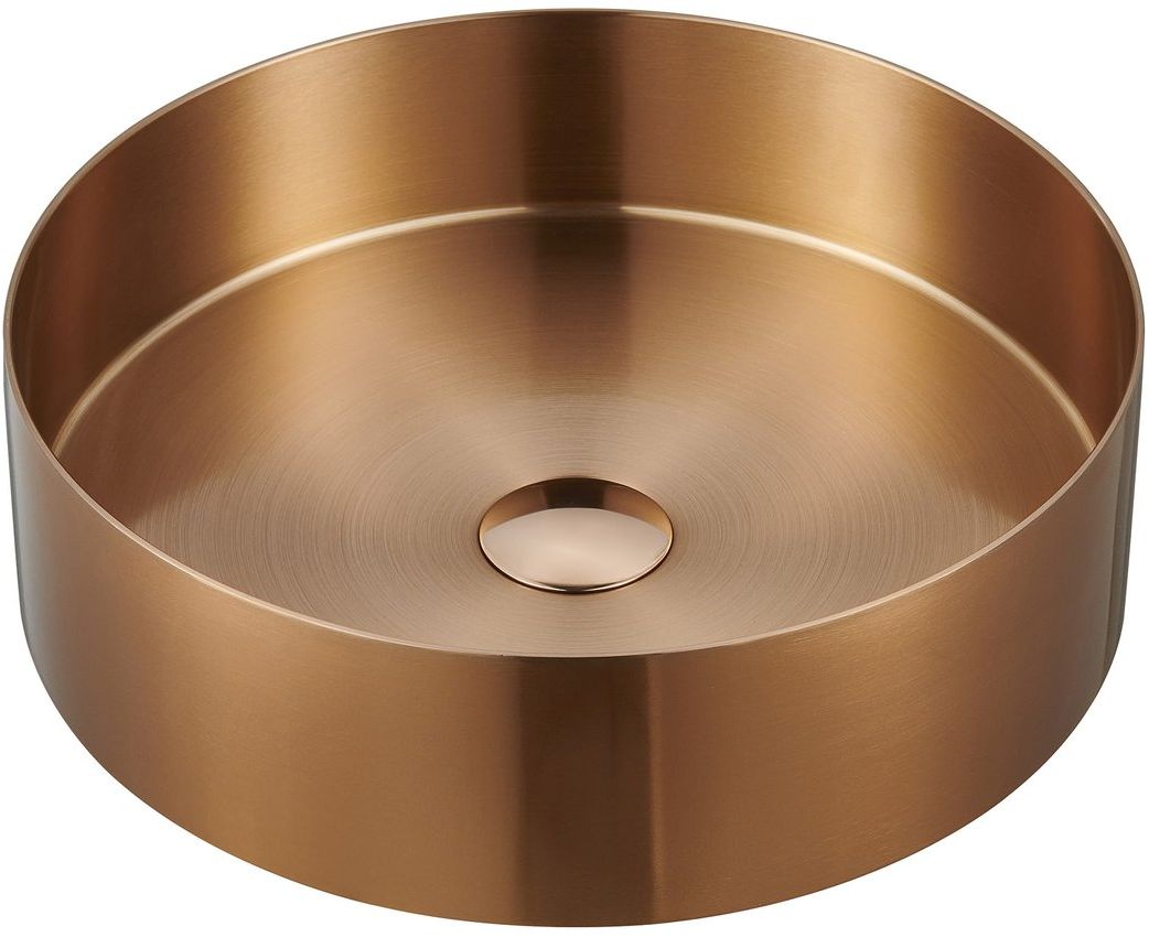 Sapho Aurum lavabo 38x38 cm circular sobre encimera AU301