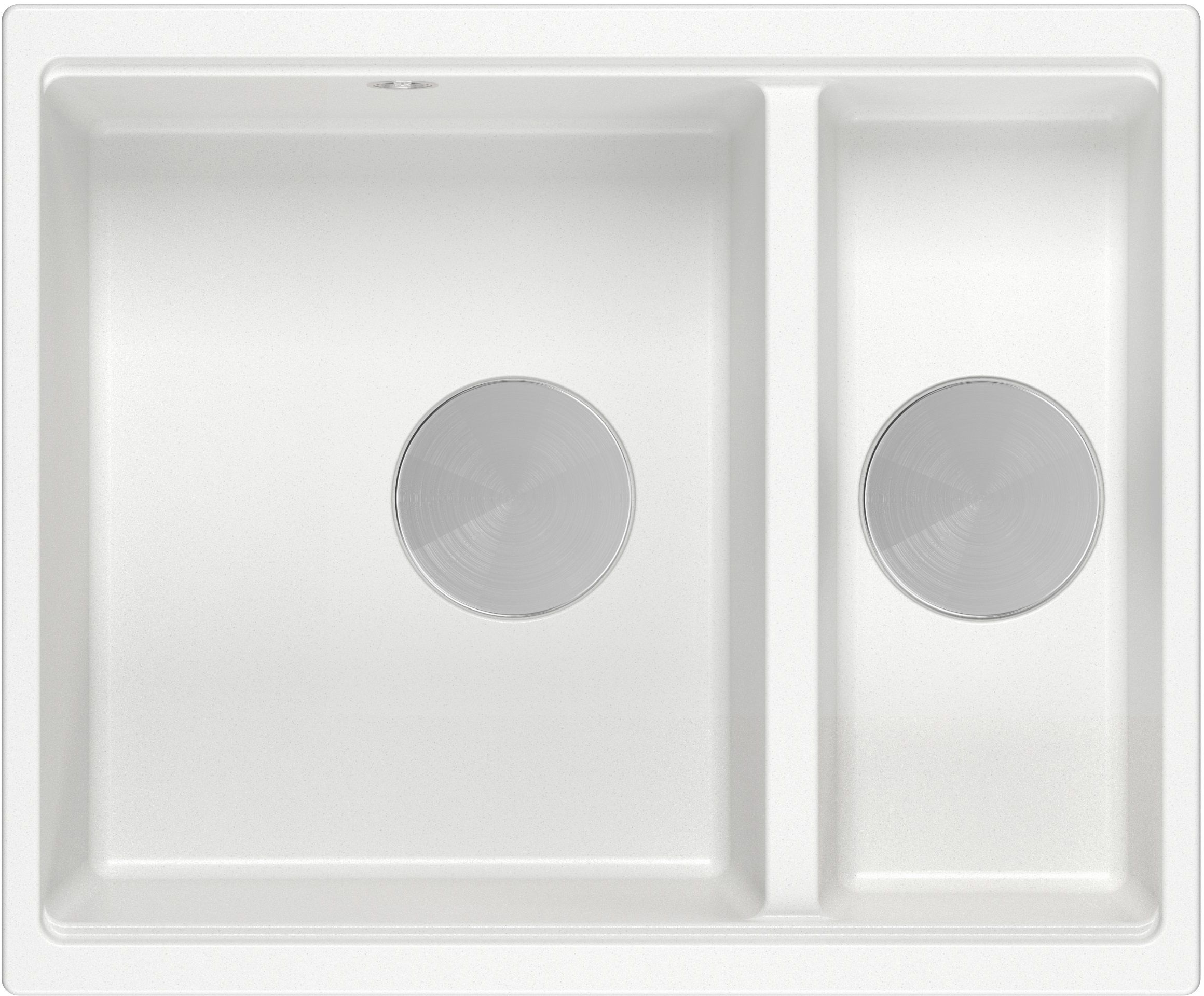 Quadron Logan fregadero graniteq 55x46 cm blanco HCQL5646U1-BS_U