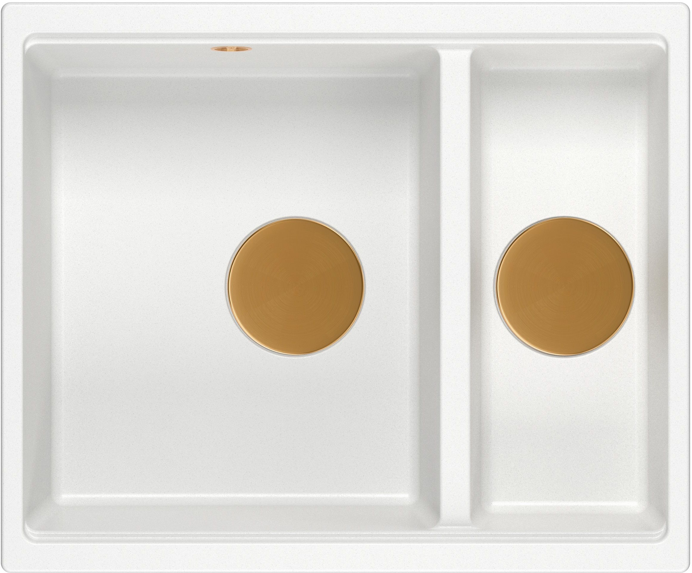 Quadron Logan fregadero graniteq 55x46 cm blanco HCQL5646U1-C1_U