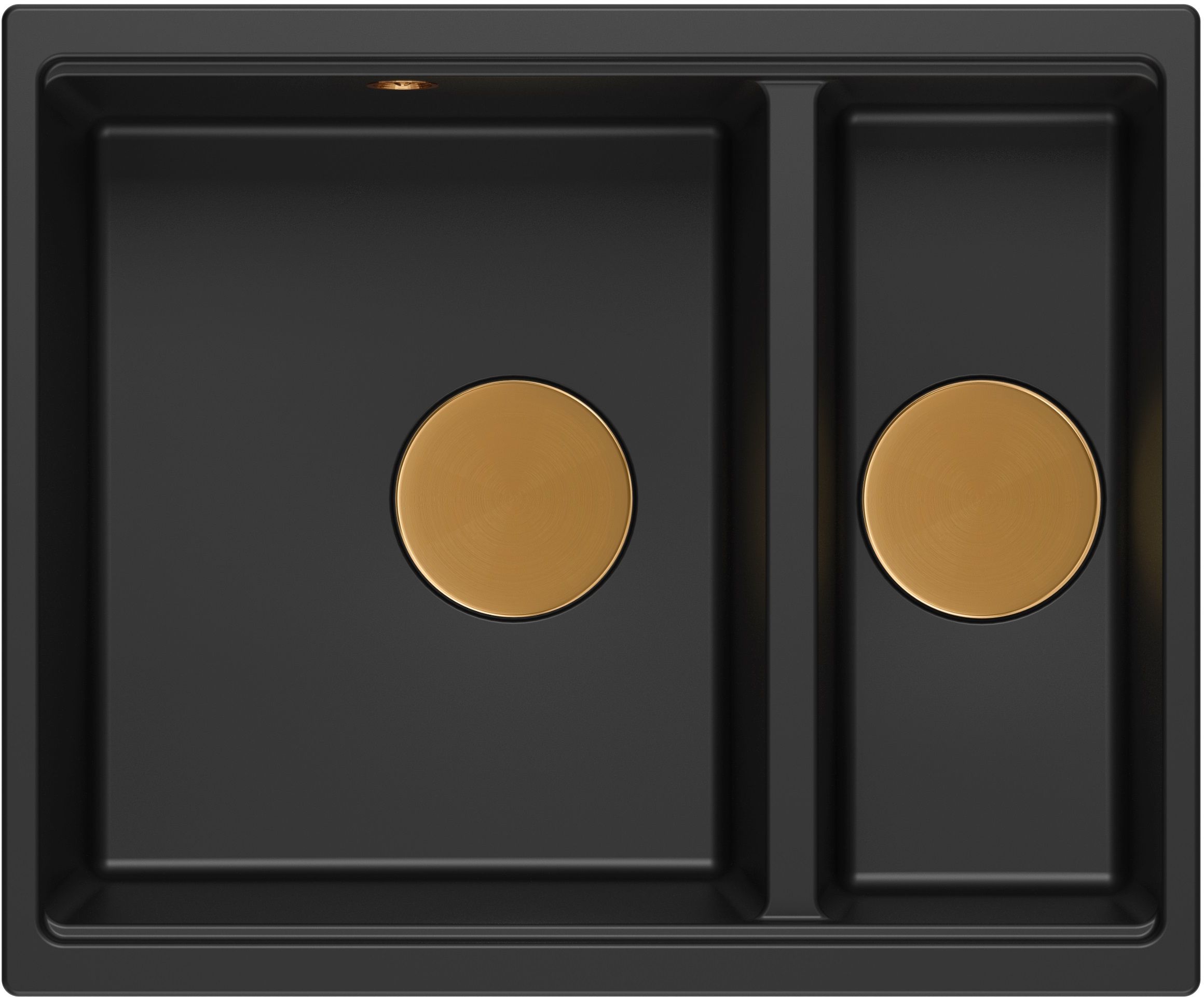 Quadron Logan fregadero graniteq 55x46 cm negro HCQL5646U7-C1_U